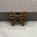 Braune Schleife DIY Zubehör für Haarklammern Handyhüllen Basteln Dekoration Material - Fliege / Kaffeebraun