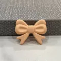 Accessorio decorativo in resina fiocco colore macaron per molletta cover dettaglio - Papillon / Rosso corallo