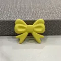 Gelber Schleifen Harzanhang fur DIY Handyhulle Haarklammer Zubehor Detailansicht Form Farbe - Fliege / Gelb