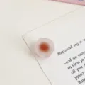 Acryl quadratische facettierte Perle Detailaufnahme, mattierte zweifarbige DIY Haarschmuck Perle. - Kaffeebraun