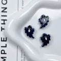 Abalorios fantasma acrilico accesorios joyeria bricolaje cuentas sueltas lindas azul oscuro - Negro