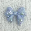 Hellblaue irisierende Acryl Ballon Schleife DIY Perle für Sommer Armband Zubehör Basteln - Hellblau