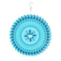 3D blauwe geometrische windspinner roterende hangende windgok voor huis en tuin - Standaard