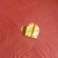 Goldenes Acryl Herz Kuchentortenaufsatz fuer Valentinstag Party Dessert Tisch Dekoration. - Herz Ring Buchstabe Gold Happy Valentine's Day