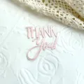 Roségold Acryl THANK YOU Tortenaufleger für Hochzeiten, Geburtstage und Lehrer-Dankeschöns. - Dankeschön / Roségold
