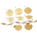 Gold Acryl 2026 Abschluss Cupcake Topper Laser geschnittene Tortendeko Party Zubehör SKU - Stil 1