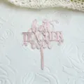 Roségold Acryl Tortenaufsatz, Bestes Lehrer Design für Lehrer Tag Party Kuchen Dekoration - Bester Lehrer / Roségold