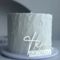 Silber Acryl Happy Birthday Kuchen topper fur Geburtstag Dekoration und Party Zubehor - Happy Birthday Stil 2 / 1.3mm Dicke Breite Ca. 9CM / Silber