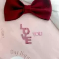 Valentine's Day acrylic LOVE YOU cake topper mirror pink letter cake decoration props - Mirror Rose Red Style (LOVE YOU) / 1.3mm Thickness (Approx 8.7cm Height)