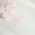 Pink cupid heart cake topper detail shot, perfect for Valentine's Day baking decoration ideas. - Angel Heart / Width Approx 7CM / Pink