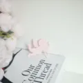 Pink cupid cake topper detail shot, charming paper angel decor for Valentine party. - Pink Angel / Width Approx 7CM / Pink