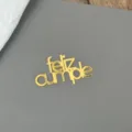 Topper per torta in acrilico oro feliz cumple in spagnolo dettagli decorazione festa. - Buon Compleanno Spagnolo Stile 2 / Larghezza circa 7CM