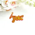 Double layer acrylic love you cake topper gold red Valentine's day party dessert decoration - Red Gold Double Layer Love You / Width Approx 9CM