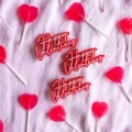 Valentine acrylic cake topper double layer Happy Valentines Day party dessert decoration - Small Double Layer Happy Valentines Red Rose Red / Three-Piece Set