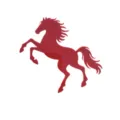 Red acrylic rearing horse cake topper for New Year celebration and party dessert decor. - Acrylic Red Horse (1) / Width Approx 12cm
