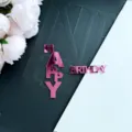 Lot de cake topper joyeux anniversaire en acrylique rose style INS, idéal pour les desserts. - Rose Miroir Rouge