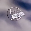 Acryl Happy Birthday Tortenaufsatz silberner Spiegel Deko für Geburtstag Kuchen Party. - Happy Birthday Roségold Rund (Breite ca. 8.5CM) / 1.3mm Dicke Acryl