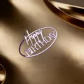 Acryl Happy Birthday Tortenaufsatz Ins Stil Gold Lila Kuchendekoration Party Zubehoer - Happy Birthday Roségold Oval (Breite ca. 10CM) / 1.3mm Dicke Acryl