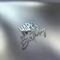 Silberner Acryl-Kuchenaufsatz mit HAPPY Birthday Aufschrift für tolle Geburtstagsfeiern. - Happy Birthday Buchstaben 2 Silber (Breite ca. 9CM) / 1.3mm Dicke Acryl