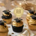 Adornos de acrílico para cupcakes de graduación 2026 con birrete negro para fiesta - Estilo de Graduación 4 (2026) / Espesor 1.3mm (Individual)