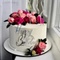 Ασημένια καθρέφτης Happy Birthday διακόσμηση τούρτας ακρυλική για πάρτι γενεθλίων. - Ασημένιο Στυλ 1 / Πάχος 1.3mm Πλάτος Περίπου 9CM