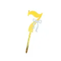 Acrylic number 7 cake topper with elegant bow detail, perfect for birthday party decorations. - Number 7 (Double Bow) / 6x14.5cm / Gold