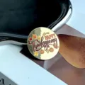 Thanksgiving acrylic cupcake topper gold mirror finish party cake decoration autumn harvest - Happy Thanksgiving Style / 1.3mm Thickness (Approx 5cm Width)