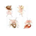 Ensemble de topper de gâteau fée en acrylique, décoration anniversaire rose fille. - Fée (Ensemble de 4 Pièces) / Acrylique de 1.3mm d'Épaisseur
