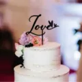 Acrylic LOVE heart cake topper for wedding birthday dessert table party decoration supplies - Black LOVE / Approx. 10cm Width