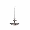 Industrial retro outdoor bird feeder hanging metal two tier garden yard decoration tool - A3419