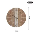 Oversized retro solid wood wall clock, American style decorative timepiece for living room. - A2634 / 80x81cm