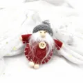 Christmas gnome doll hanging ornament holiday tree decoration cute plush Santa pendant - Santa Claus