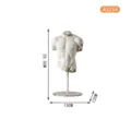 European artistic male torso sculpture desktop ornament with iron stand home decor - Style A3234