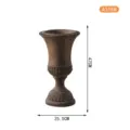 Maceta de columna romana europea retro para decoracion de jardin y accesorios de fotos. - A3188 (47x25.5cm)