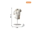 European art male torso sculpture resin home decor desktop creative ornament statue - Style A3235