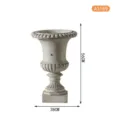 Maceta de estilo columna romana europea vintage 56x38cm urna blanca decoracion para jardin - A3189 (56x38cm)