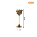 European vintage style metal desktop candlestick gold candle holder home decor 30cm - 30cm