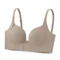 Zeriluna reggiseno senza cuciture frontale, nude push up 3D supporto lingerie comoda. - 70A / Caffè