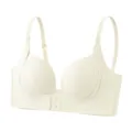Comodo reggiseno push-up senza cuciture Zeriluna 3D, con pratica chiusura anteriore color beige. - 70A / Champagne