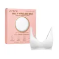 Zeriluna comfortabele draadloze dames bh in wit geleverd met een roze cadeauverpakking - Wit