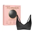 Zeriluna Damen Jelly Bügelloser BH Schwarz Nahtloser Alltags Komfort Atmungsaktives Bustier - S / Schwarz