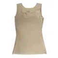 Seamless square neck camisole nude basic tank top soft breathable comfortable everyday wear. - S / Tops / Nude