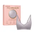 Zeriluna Draadloze Jelly BH Dagelijks Comfort Naadloze Push-Up Bralette voor Vrouwen - Grijs