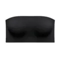 Schwarzer, nahtloser trägerloser Bandeau-BH, leichte, hautfreundliche Damen-Unterwäsche - S / Schwarz