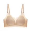 Seamless push-up bra for women, comfortable skin-friendly nude wireless daily intimate wear - M / Foundation Nude