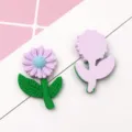 Charmant tournesol en résine couleur bonbon fleur DIY décoration coque téléphone. - Violet