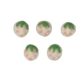 Wollfilz Erdbeer Ball DIY Bastelzubehör für Mütze Kleidung Brosche Haarschmuck 5Stk - Weiß