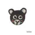 Handmade wool felt animal brooch cute cartoon bear apparel accessory 5x5cm - Teddy Bear