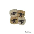 Handmade wool felt animal bear cute DIY apparel accessories brooch hair clip patch 4x4.5cm - Four Little Bears