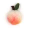 Handmade wool felt peach craft accessory, cute DIY material for kids hair clip decoration - Large Light Pink